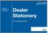 Ford of Europe September Dealer Stationery. 1 Letterhead 2 Compliment slip 3 Business card. For all applications