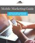 Mobile Marketing Guide EFFECTIVE SMS CAMPAIGNS THAT ENGAGE AND CONVERT