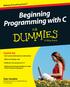 Beginning Programming with C