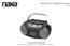 Portable CD/Cassette Boombox NPB-268. Instruction Manual Please read carefully before use and keep for future reference.