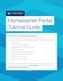 Homeowner Portal Tutorial Guide