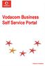 Vodacom Business Self Service Portal