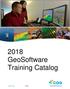 2018 GeoSoftware Training Catalog