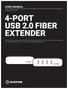 4-PORT USB 2.0 FIBER EXTENDER