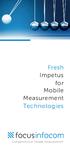 Fresh Impetus for Mobile Measurement Technologies. Competence in Mobile Measurement