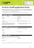 Feed-in Tariff application form