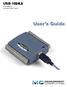 USB-1024LS. 24-bit Digital I/O Low-speed USB 2.0 device. User s Guide