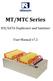 MT/MTC Series. IDE/SATA Duplicator and Sanitizer. User Manual v7.2