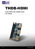 THDB-HDMI. Terasic HDMI Video Daughter Board User Manual