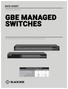 GBE MANAGED SWITCHES