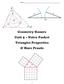 Name: Geometry Honors Unit 5 Notes Packet Triangles Properties & More Proofs