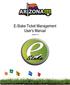 E-Stake Ticket Management User s Manual