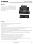 Overview. Features. Technical Data Sheet 1 / 7. Digital Mixing Console CL1