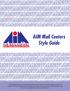 AIM Mail Centers Style Guide