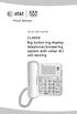 Quick start guide. CL4939 Big button big display telephone/answering system with caller ID/ call waiting