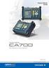 Pressure Calibrator CA700. Pressure Calibrator. New Standard for Field Calibration.  Bulletin CA700-EN