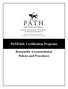 PATH Intl. Certification Programs. Reasonable Accommodation Policies and Procedures
