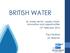 BRITISH WATER. UK water sector supply chain, innovation and opportunities 15 th February Paul Mullord UK Director