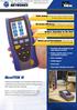 NaviTEK II. Save money through using a single multifunction device for testing copper and fibre networks