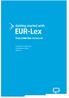 Getting started with EUR-Lex / 61