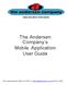 The Andersen Company s Mobile Application User Guide
