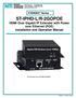 ST-IPHD-L/R-2GOPOE HDMI Over Gigabit IP Extender with Power over Ethernet (POE) Installation and Operation Manual