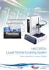 HIAC Liquid Particle Counting System. Easily configurable for maximum flexibility