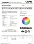 LSP-60RGB+W SPECIFICATION SHEET. 380 lm/ft 6.0W PER FT. 6.0W Color Changing + White LED Strip