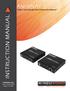 ANI-5PLAY. HDMI + LAN Extender PoH CAT5e/CAT6 HDBaseT INSTRUCTION MANUAL. A-NeuVideo.com Frisco, Texas (469) AUDIO / VIDEO MANUFACTURER