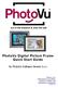 PhotoVu Digital Picture Frame Quick Start Guide