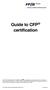 Guide to CFP certification