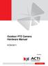 Encoder Firmware V User s Manual. Outdoor PTZ Camera Hardware Manual KCM /05/09.