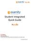 Student Integrated Quick Guide