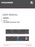 USER MANUAL. MODEL: FC-17 4K HDMI Converter Tool.  P/N: Rev 1