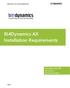 BI4Dynamics AX Installation Requirements