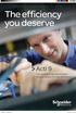 Acti 9. Schneider Electric Global Marketing - Low-Res PDF The efficiency you deserve