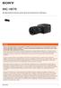 SNC-VB770. Ultra High Sensitivity 4K Network Camera with 35 mm Full-frame Exmor CMOS Sensor. Overview