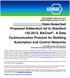 Proposed Addendum bd to Standard , BACnet - A Data Communication Protocol for Building Automation and Control Networks