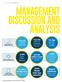 MANAGEMENT DISCUSSION AND ANALYSIS