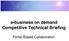 e-business on demand Competitive Technical Briefing Portal-Based Collaboration