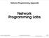 Network Programming Appendix Network Programming Labs