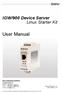 User Manual. IGW/900 Device Server Linux Starter Kit
