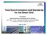 Time Synchronization and Standards for the Smart Grid