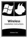 Wireless Installation Instructions for Windows Vista