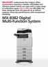 MX-B382 Digital Multi-Function System