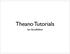 Theano Tutorials. Ian Goodfellow
