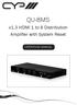 QU-8MS. v1.3 HDMI 1 to 8 Distribution Amplifier with System Reset OPERATION MANUAL
