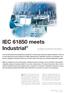 IEC meets Industrial IT