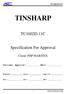 TINSHARP TC1602D-11C. Specification For Approval. Client: PHP MARITEX. Customer Approval: TC1602D-11C. Date: Date: Date: Prepared: Check: Approval:
