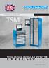 WORKPLACE UP TO DATE TSM 2017/18 TOOL-SERVER-MODULAR EXKLUSIV. more work space.  RAL standard colours, see page 22